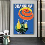 cartel vintage orangina