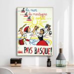 cartel vintage pais vasco