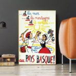 cartel vintage pais vasco