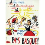 cartel vintage pais vasco