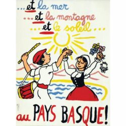 cartel vintage pais vasco