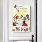 cartel vintage pais vasco