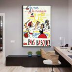 cartel vintage pais vasco