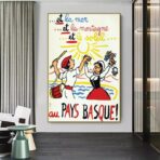 cartel vintage pais vasco