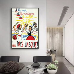cartel vintage pais vasco