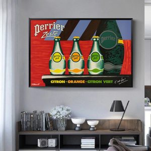 cartel vintage perrier