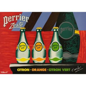 cartel vintage perrier