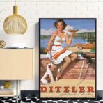 cartel pin up vintage 1