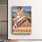 cartel pin up vintage 1