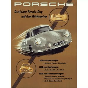 cartel porsche vintage