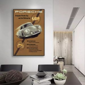 cartel porsche vintage