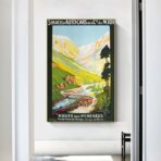 cartel vintage pirineos
