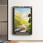cartel vintage pirineos