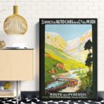 cartel vintage pirineos
