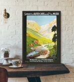 cartel vintage pirineos
