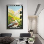 cartel vintage pirineos
