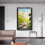 cartel vintage pirineos