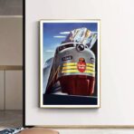 cartel de ferrocarriles vintage