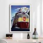 cartel de ferrocarriles vintage