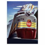cartel de ferrocarriles vintage