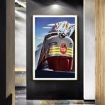 cartel de ferrocarriles vintage