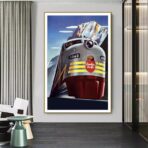 cartel de ferrocarriles vintage