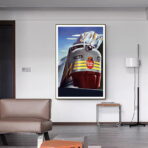 cartel de ferrocarriles vintage