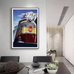 cartel de ferrocarriles vintage