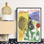 cartel vintage roland garros