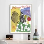 cartel vintage roland garros