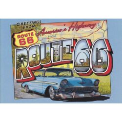 cartel vintage ruta 66
