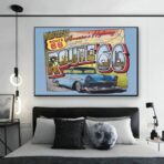 cartel vintage ruta 66