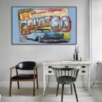 cartel vintage ruta 66