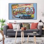 cartel vintage ruta 66