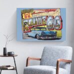 cartel vintage ruta 66