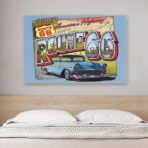 cartel vintage ruta 66
