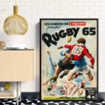 cartel de rugby vintage
