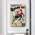 cartel de rugby vintage
