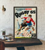 cartel de rugby vintage