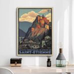 cartel vintage saint etienne