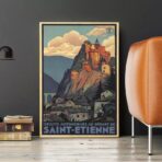 cartel vintage saint etienne