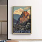 cartel vintage saint etienne