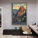cartel vintage saint etienne