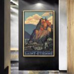 cartel vintage saint etienne