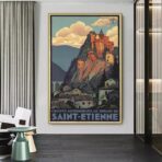 cartel vintage saint etienne