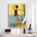 cartel vintage san juan de luz