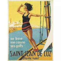 cartel vintage san juan de luz