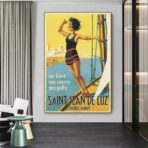 cartel vintage san juan de luz
