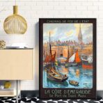 cartel vintage saint malo