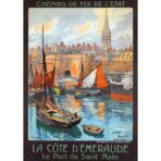 cartel vintage saint malo